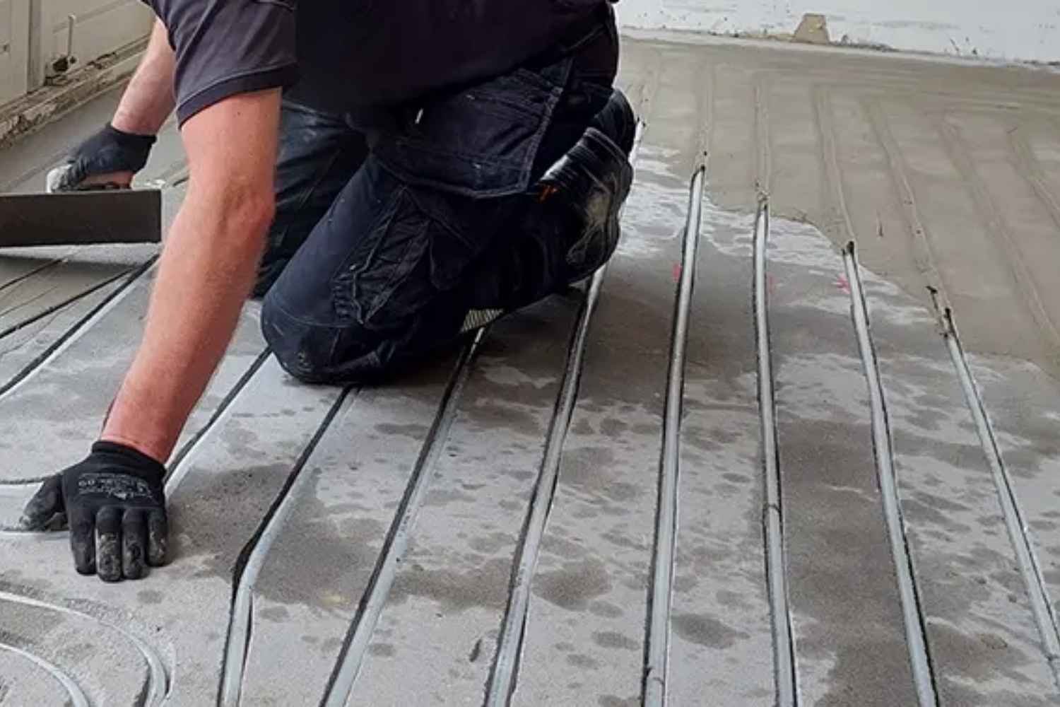 Vloerverwarming dichtsmeren